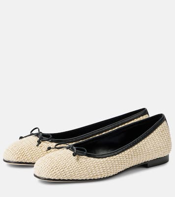 Veralli raffia ballet flats | Manolo Blahnik