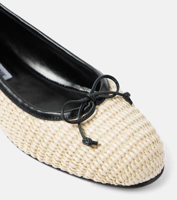 Veralli raffia ballet flats | Manolo Blahnik