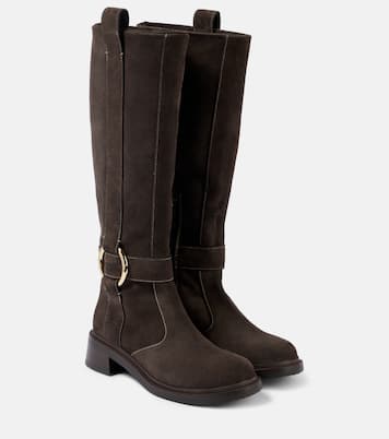 New Ring suede knee-high boots | See By Chloé