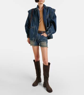 New Ring suede knee-high boots | See By Chloé