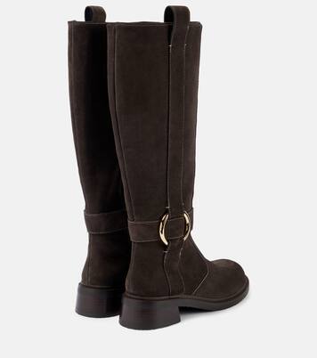 New Ring suede knee-high boots | See By Chloé