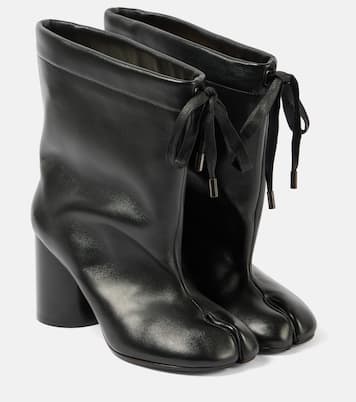 Tabi drawstring leather ankle boots | Maison Margiela