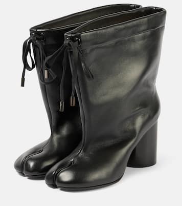 Tabi drawstring leather ankle boots | Maison Margiela