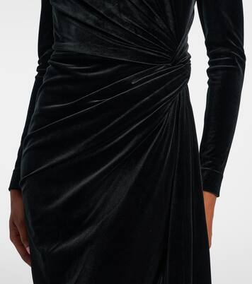 Robe midi en velours | Alex Perry