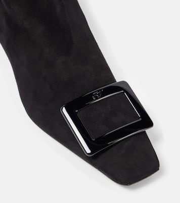 Overknee-Stiefel Belle Vivier 45 aus Veloursleder | Roger Vivier