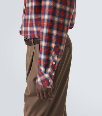 Ski Santa Fe plaid cashmere shirt | God's True Cashmere