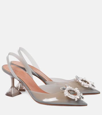 Pumps slingback Begum Glass 70 in PVC | Amina Muaddi