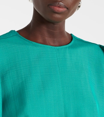 Gathered midi dress | Victoria Beckham