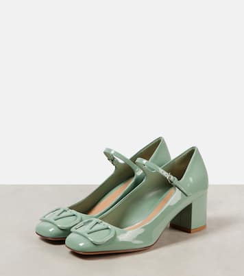 Mary-Jane-Pumps VLogo Signature 60 aus Lackleder | Valentino Garavani