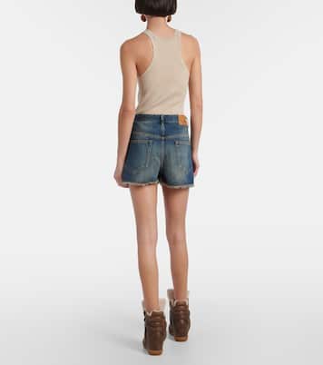 Shorts Lesia de denim con efecto desgastado | Isabel Marant