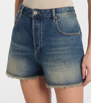 Shorts Lesia de denim con efecto desgastado | Isabel Marant