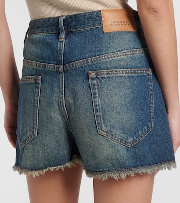 Shorts Lesia de denim con efecto desgastado | Isabel Marant