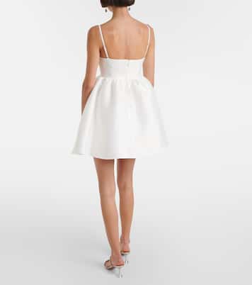 Verziertes Minikleid aus Taft | Self-Portrait