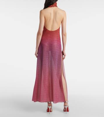 Lumière lamé maxi dress | Oséree