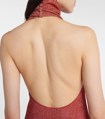 Lumière lamé maxi dress | Oséree