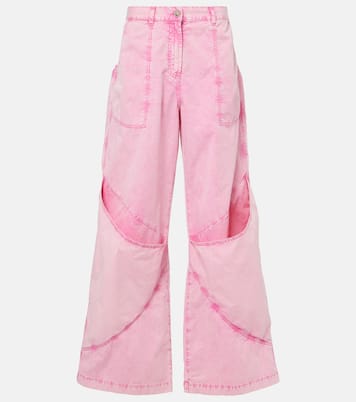 Weite Mid-Rise-Hose aus Baumwoll-Canvas | The Attico