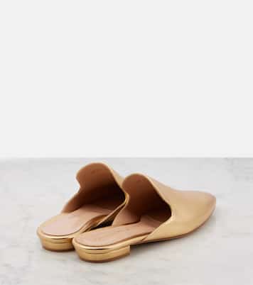 Raja metallic leather mules | Gianvito Rossi