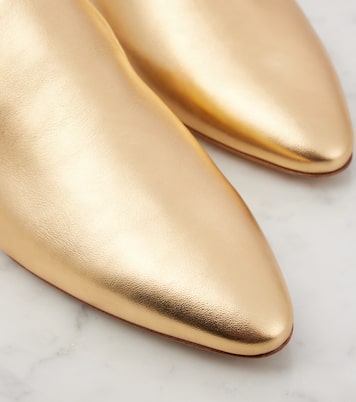 Raja metallic leather mules | Gianvito Rossi