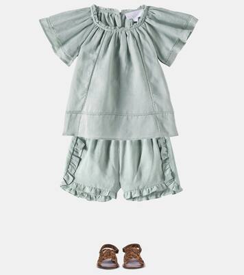 Zoe ruffled ramie shorts | C'era Una Volta