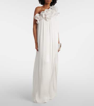 Robe Charmain aus Georgette | Costarellos