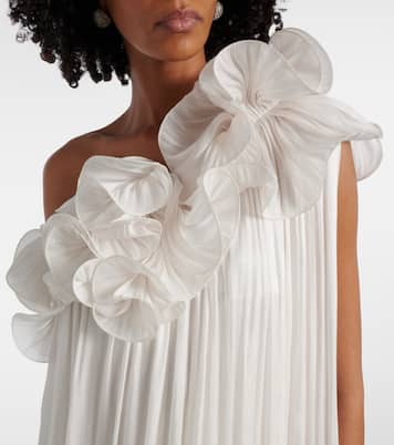 Robe Charmain aus Georgette | Costarellos