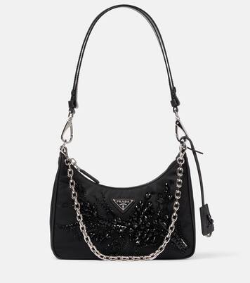 Re-Edition embellished shoulder bag | Prada