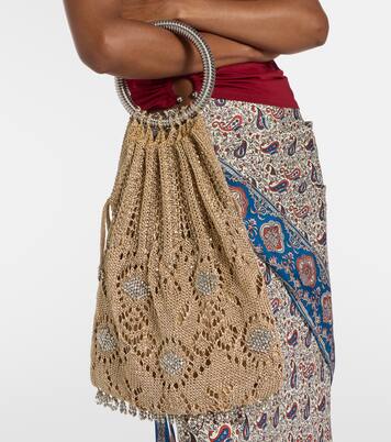 Verzierte Tote Bag aus Lamé | Rabanne