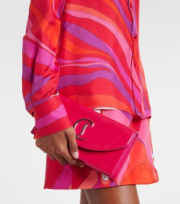 Loubi54 patent leather clutch | Christian Louboutin