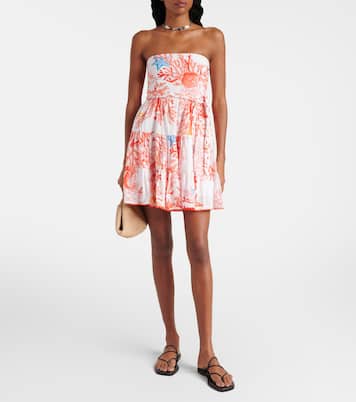 Robe Christine imprimée en coton | Poupette St Barth