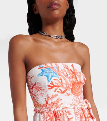 Robe Christine imprimée en coton | Poupette St Barth