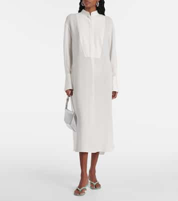 Sandalias Gigi 45 de satén y cuero adornadas  | Amina Muaddi