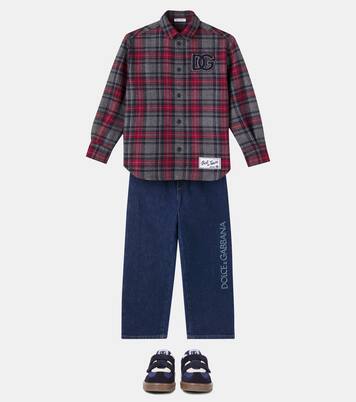 DG plaid shirt | Dolce&Gabbana Kids