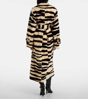 Bedruckter Mantel aus Baumwollsamt | Nina Ricci