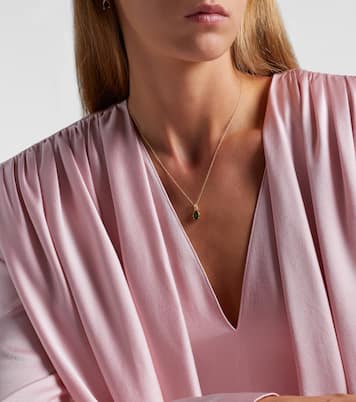 Collana a catena in oro 14kt con tormalina | Stone and Strand