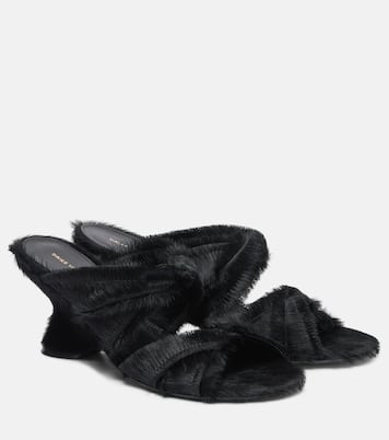 Wedge-Sandalen aus Kalbshaar | Dries Van Noten