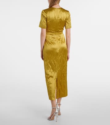 Verziertes Midikleid aus Satin | Erdem