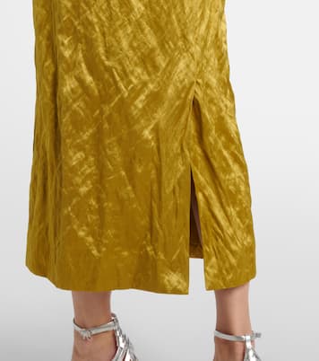 Verziertes Midikleid aus Satin | Erdem