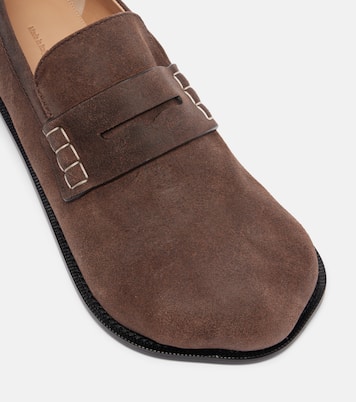 Paw suede penny loafers | JW Anderson