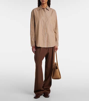 Yoshi striped cotton-blend twill shirt | Leset