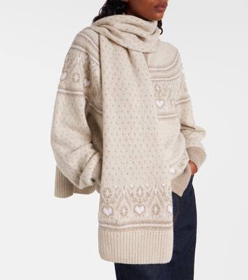 Lucerne Fair Isle cashmere scarf | Khaite