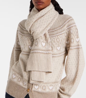 Lucerne Fair Isle cashmere scarf | Khaite