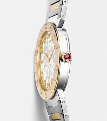 Bvlgari Bvlgari 18kt gold and steel watch with diamonds | Bvlgari