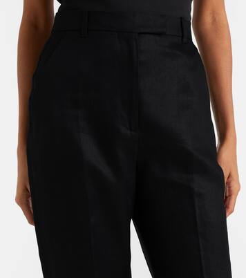 High-rise wool flared pants  | McQueen