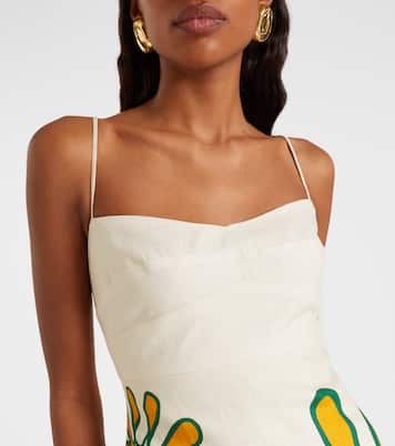 Robe Lucca imprimée en lin  | Cala de la Cruz