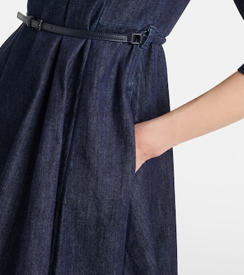 Vela embellished belted denim midi dress | 'S Max Mara