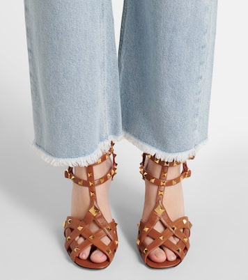 Sandali Studdy 80 in pelle | Valentino Garavani