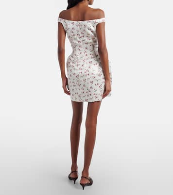 Floral silk satin minidress | Magda Butrym