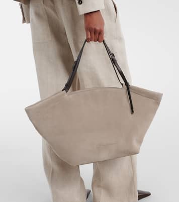 Tote Bag Sartorial Large aus Veloursleder | Brunello Cucinelli