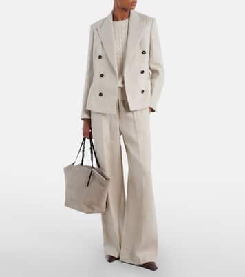 Tote Bag Sartorial Large aus Veloursleder | Brunello Cucinelli