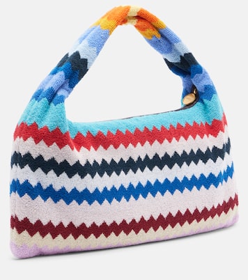 Zigzag cotton terry top-handle bag | Missoni